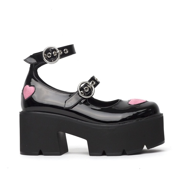 La Moda Rosey Love Platform Sandals 